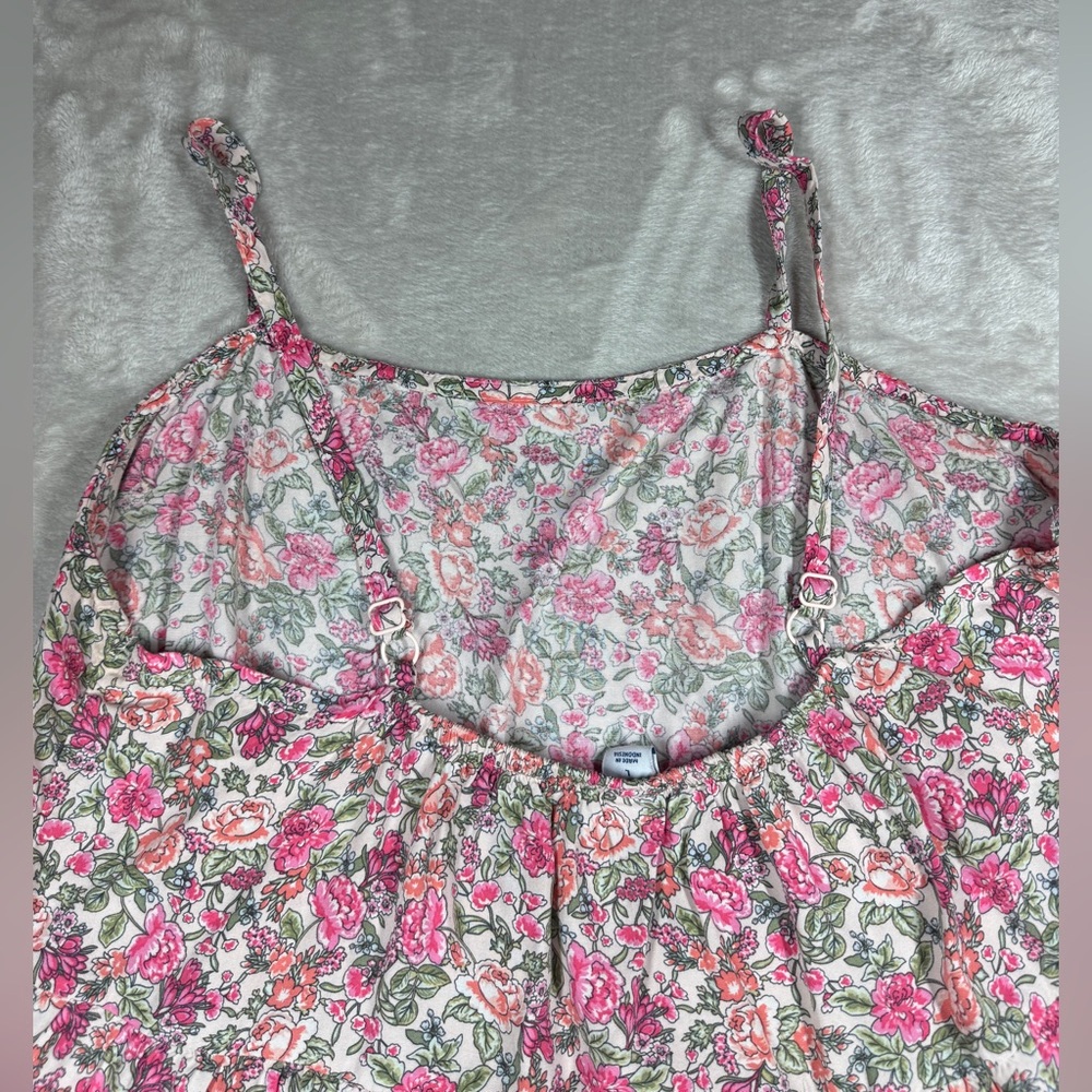 Old Navy Pink Floral Spaghetti-Strap Mini Dress - Picture 12 of 16